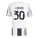 Tanie Strój piłkarski Juventus Jonathan David #30 Koszulka Podstawowej 2025-26 Krótkie Rękawy Tanie Strój piłkarski Juventus Jonathan David #30 Koszulka Podstawowej 2025-26 Krótkie Rękawy